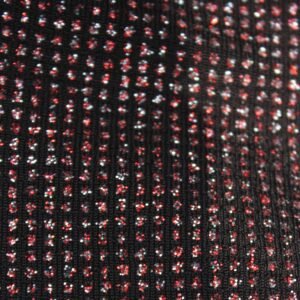NYLO CON GLITTER NEGRO+ROJO