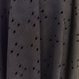 EYELET PERFORADA NEGRO